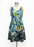 Nine West · Sleeveless Dress · 12 · BlueLime Floral Print