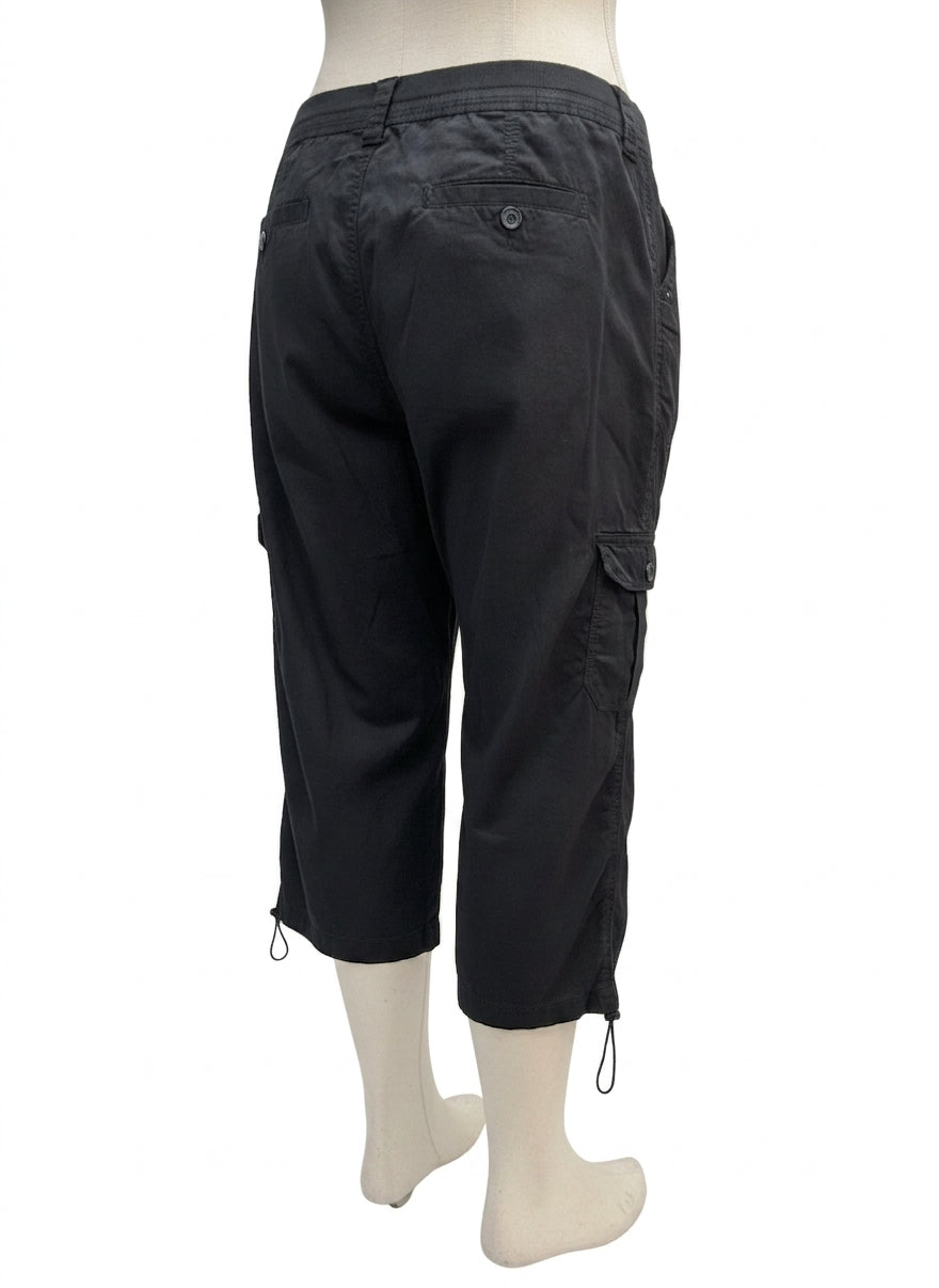 Style&Co · Capris, Cargo style · 22W · Black