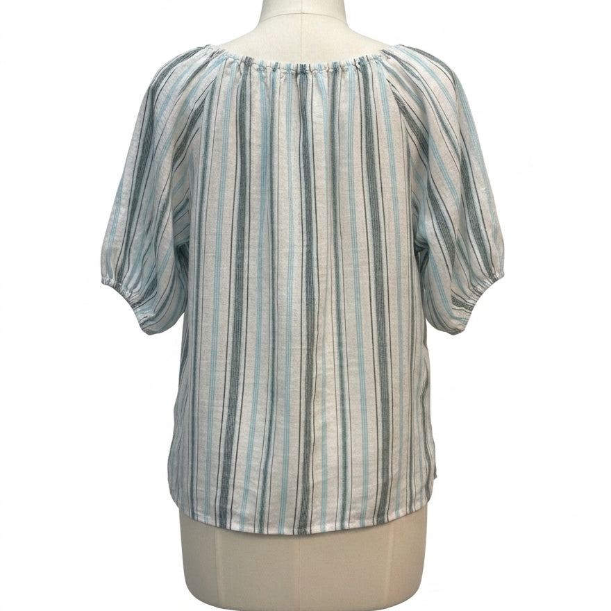 Talbots · Blouse · Small · AquaWhite
