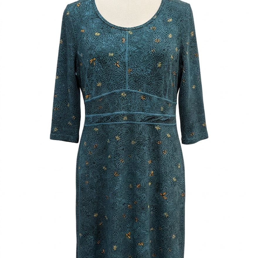 Title 9 · Buttah Style Floral Dress · Medium · TealOrg Floral Print