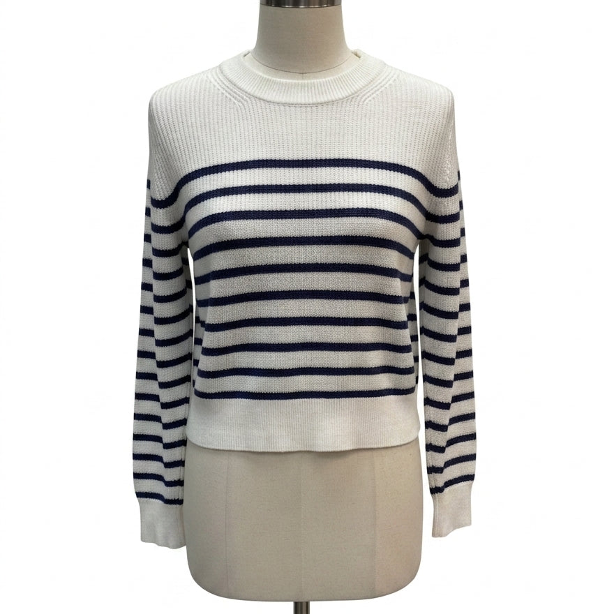 Velvet Heart · Longsleeve Sweater · Small · WhiteNavy