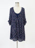 Torrid · Sheer dress with slip · 3X · NavyWhite