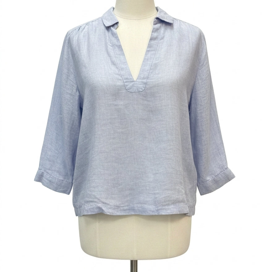 Sigrid Olsen · 3/4 Sleeve · Large · Light Blue