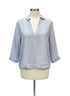 Sigrid Olsen · 3/4 Sleeve · Large · Light Blue