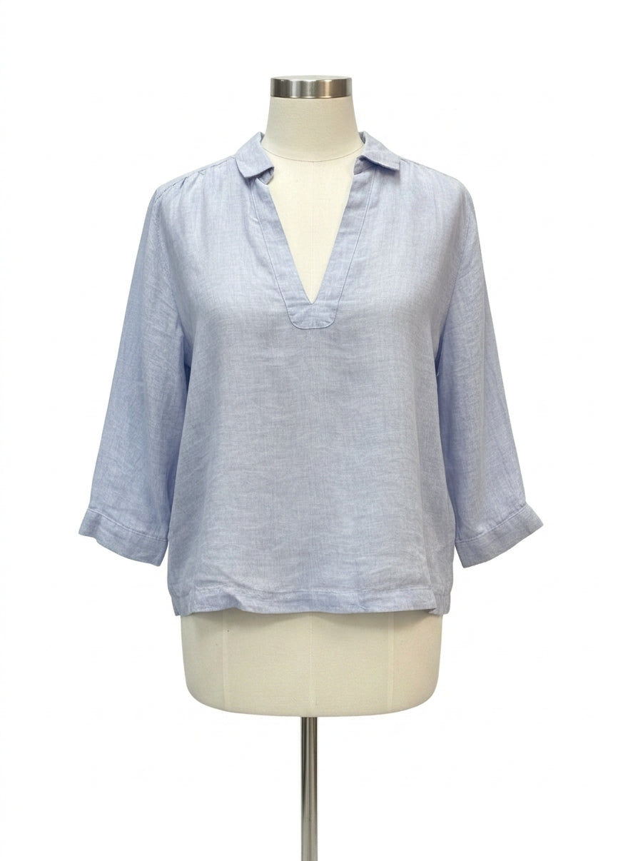 Sigrid Olsen · 3/4 Sleeve · Large · Light Blue