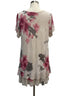 Made In Italy · ShortSleeve Dress · Small · Beige Floral