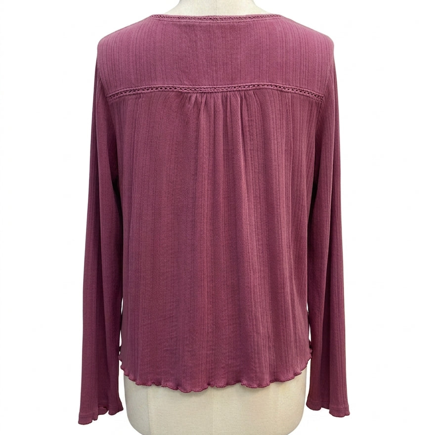 Lucky Brand · LongSleeve Top · XLarge · Berry