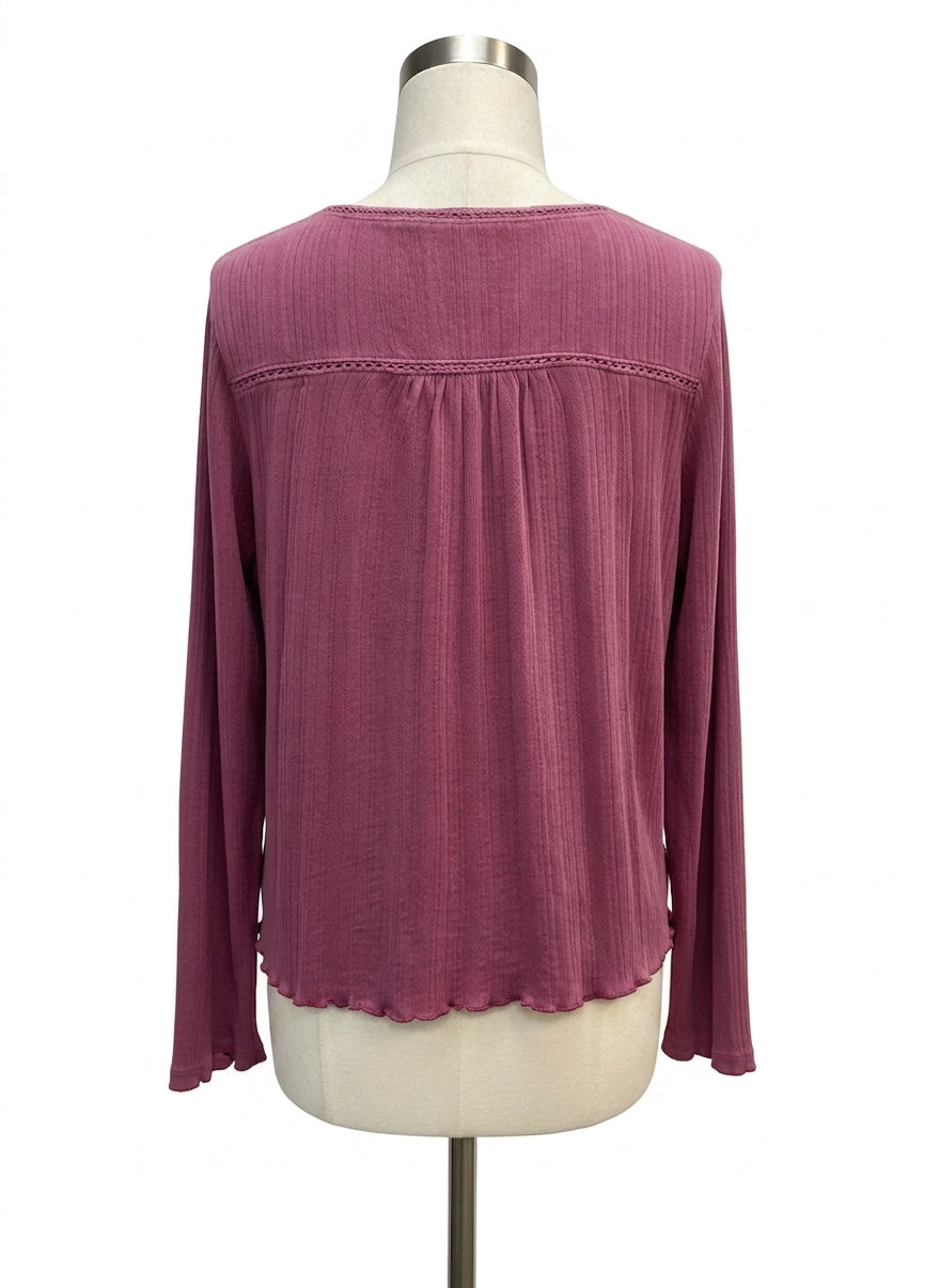 Lucky Brand · LongSleeve Top · XLarge · Berry