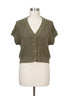 LOFT · Button Up Cardigan · Large · Olive