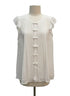 Anthropologie · Blue Tassel Pleated w/ Bow Detail & Camisole · Large · Cream