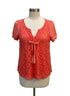Sundance · Eyelet Lace Overlay · Small · Coral