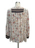 Anthropologie · Blue Tassel Lace Trim · Small · White Floral
