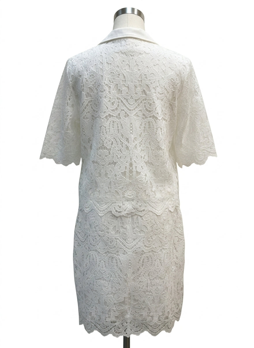 Solitaire · 2PC Skirt/Blazer Set Solitaire · XLarge · White
