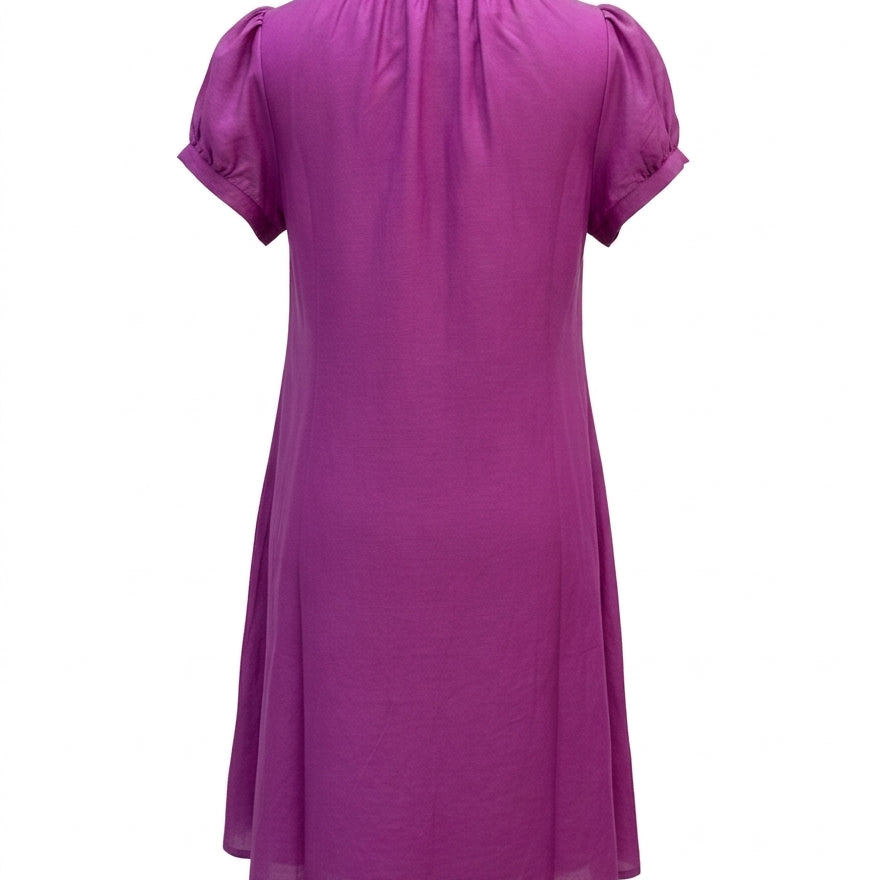 Anthropologie · Floral embroidered dress · Small · PurpRed