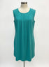 Speechless · Sleeveless Dress with Scalloped Sleeves · Medium · SeaGreen
