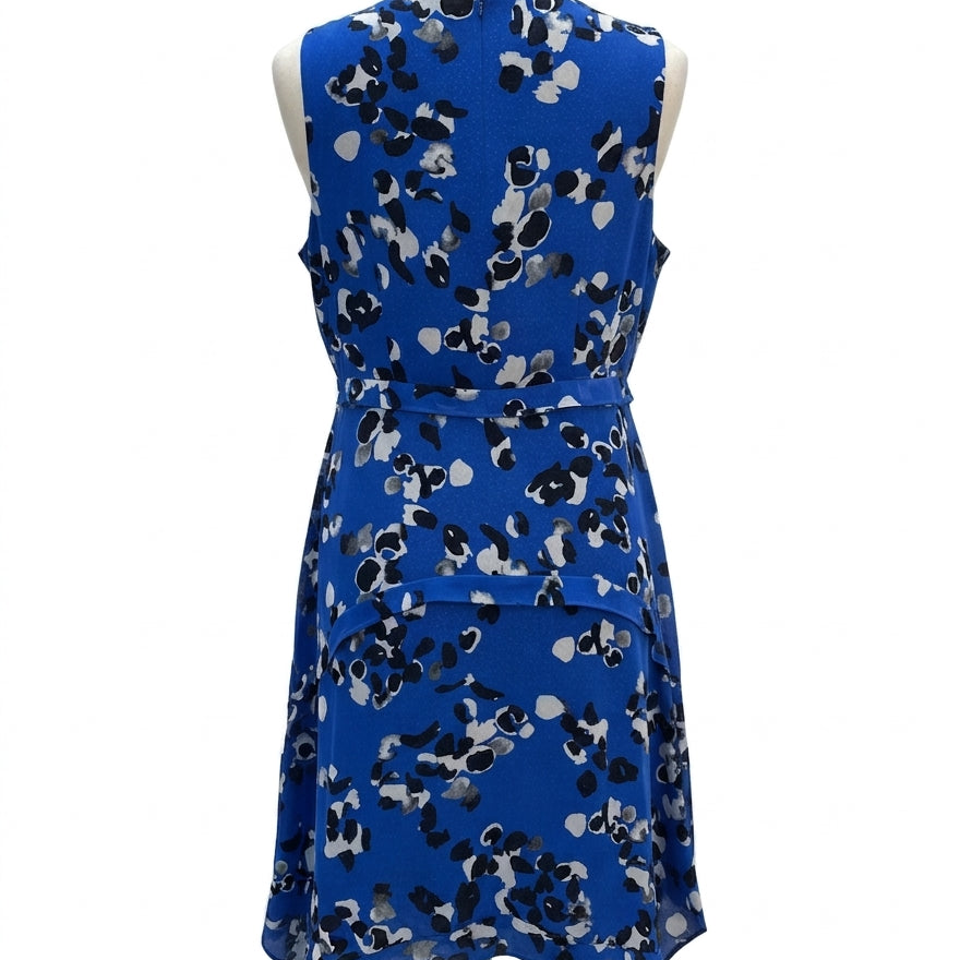 CAbi · Untamed Blue Floral Dress · Medium · BlueBlk Floral Print