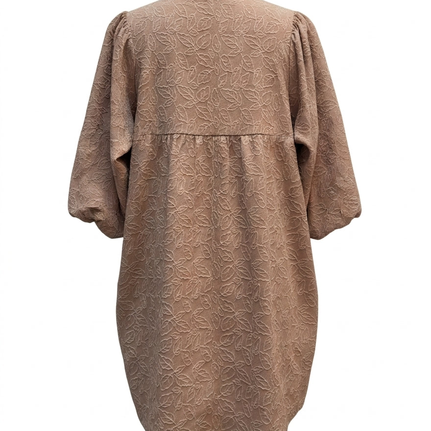 Umgee · Elbow Length Dress · Large · Mocha