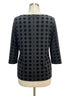 Ann Taylor · Velvet Dots 3/4 Sleeve · Large · Black