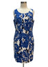 Tommy Hilfiger · Sleeveless Dress · 14 · White/Blue Floral
