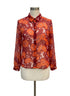 CABi · Hothouse Blouse · Medium · Burgundy Orange Floral