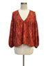 BUCKET LIST · Boho Chic Top · M/L · RustFloral
