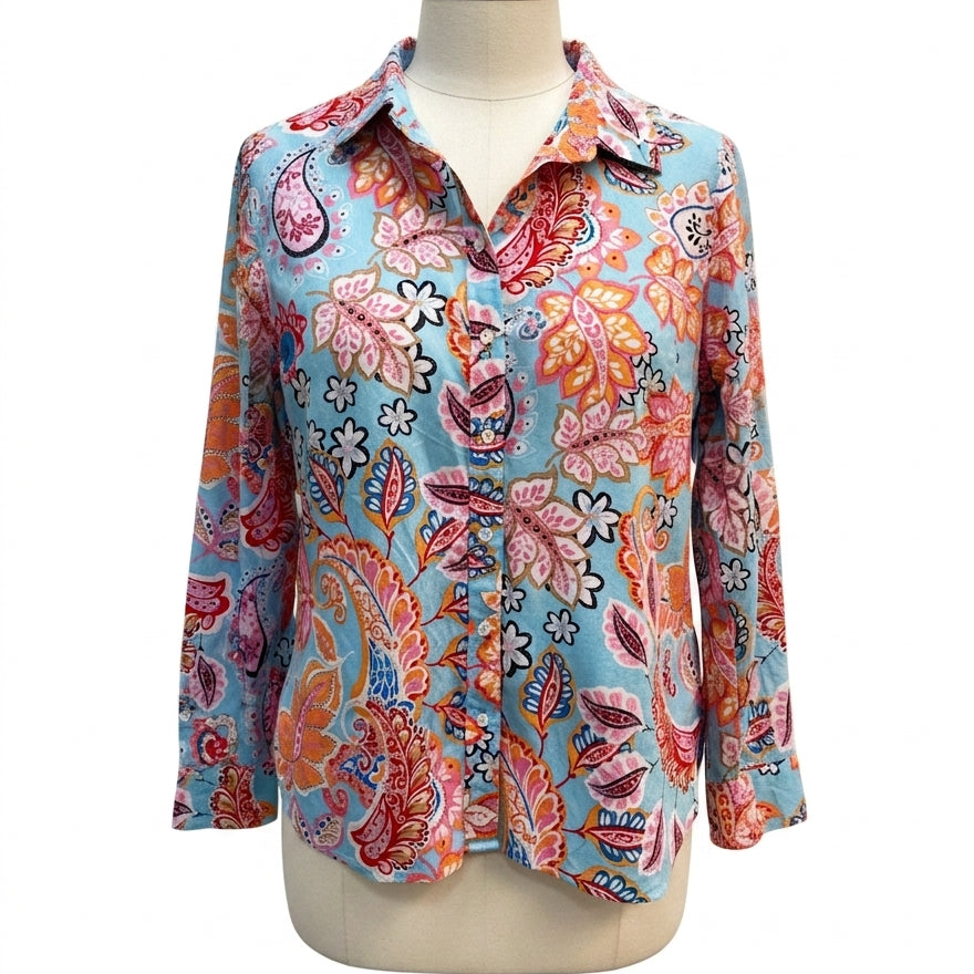 Talbots · Shirt · XL P · BlueMulti