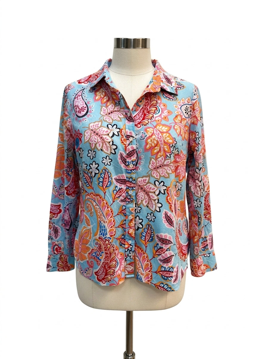 Talbots · Shirt · XL P · BlueMulti