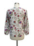 St. JohnsBay · Floral Print 3/4 Sleeve · Large · WhitePinkBlue