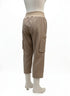 SAGE · Ankle Pants Biscotti Textured · Medium · Biscotti
