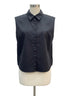 Calvin Klein · Sleeveless Top with Shoulder Pads · Medium · Black