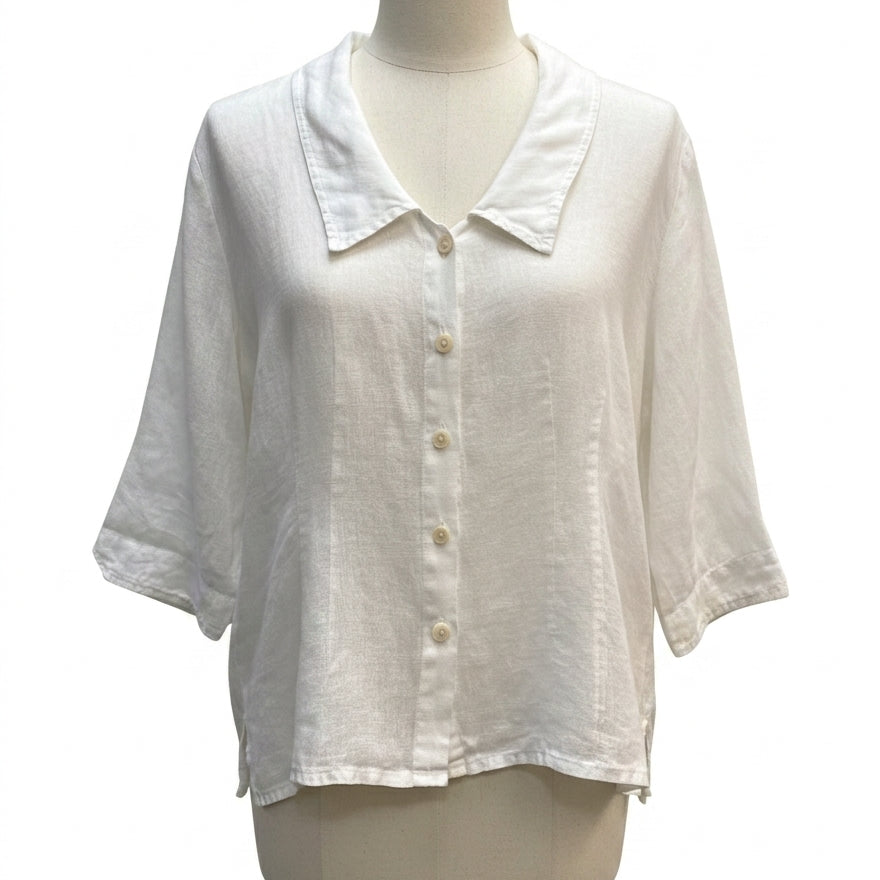 Flax · Shirt · Small · Cream