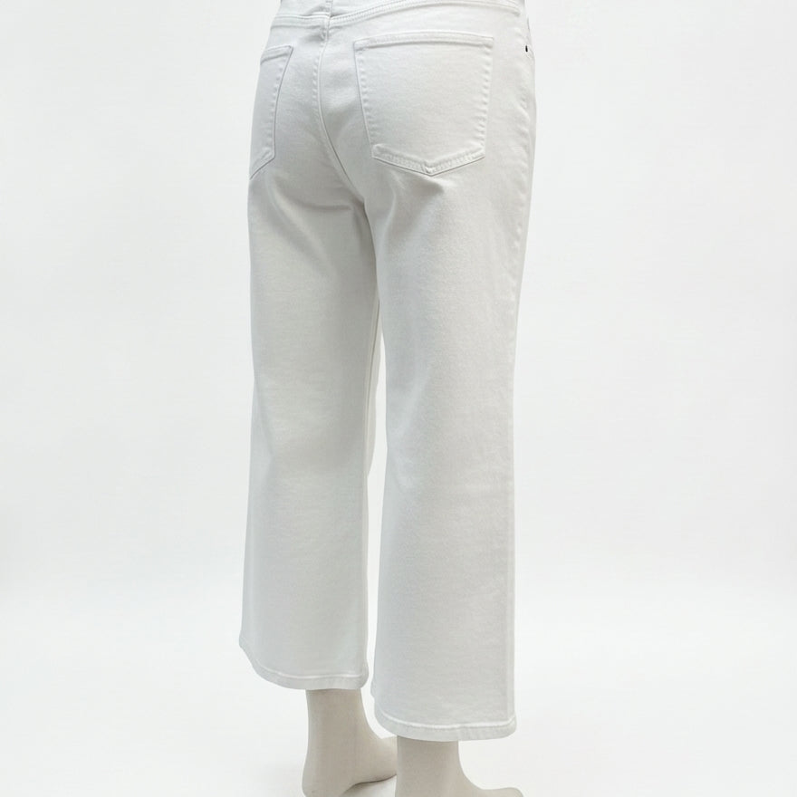 Reitmans · Wide Leg Jeans Ankle Length · 16 · White