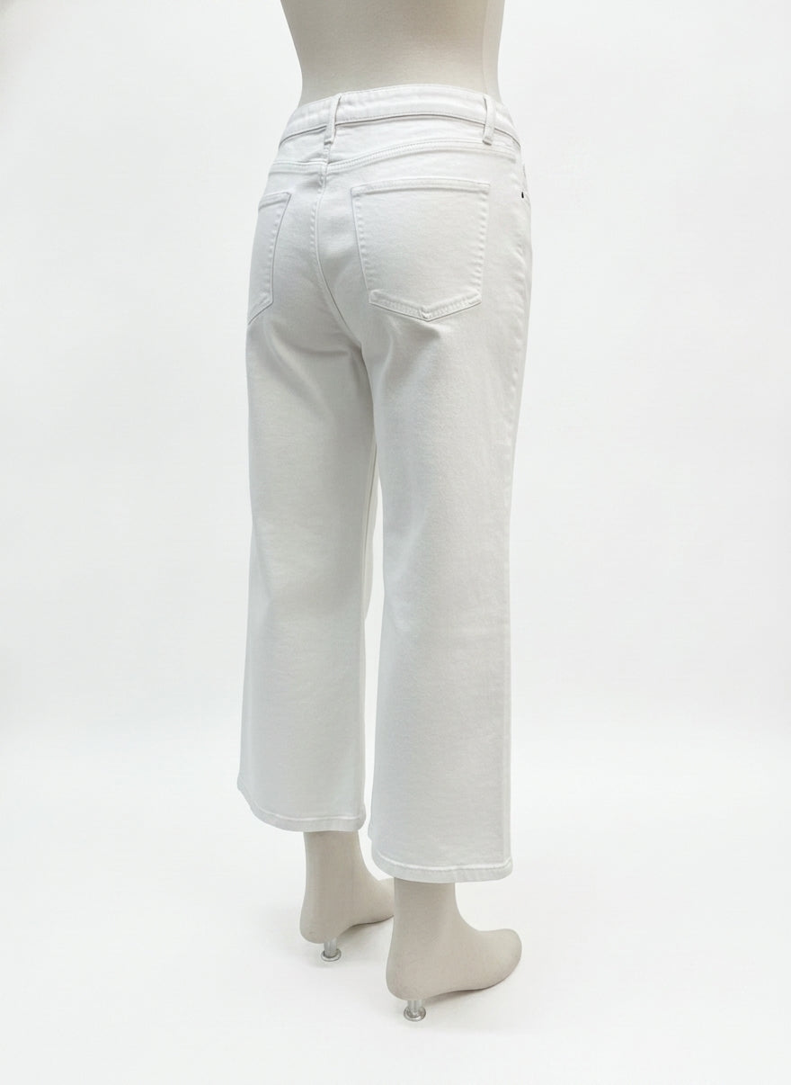 Reitmans · Wide Leg Jeans Ankle Length · 16 · White