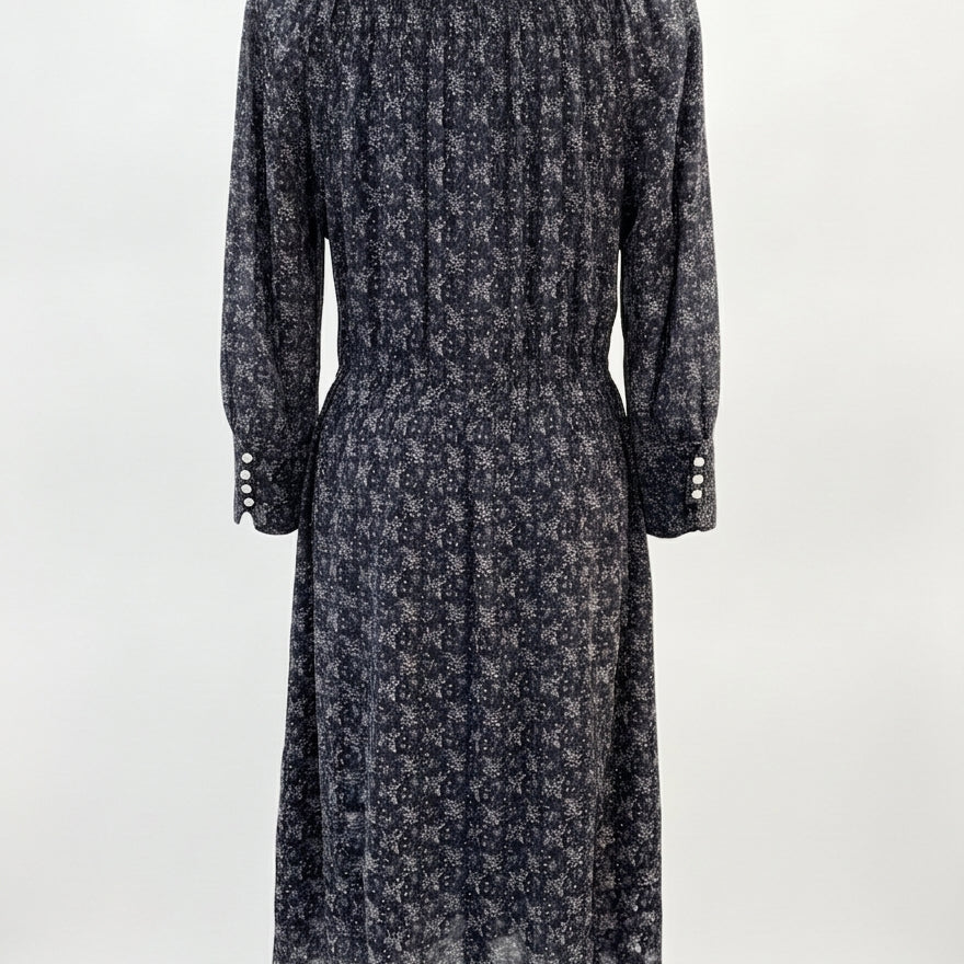 Rebecca Taylor · Dress · Large · Gray/White Floral Print