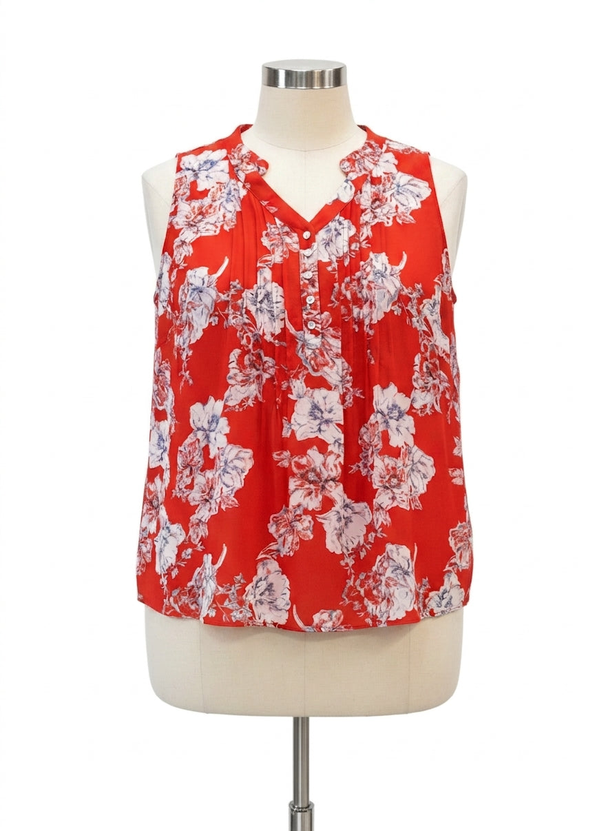 Rose&Olive · Blouse · 1X · Red Floral