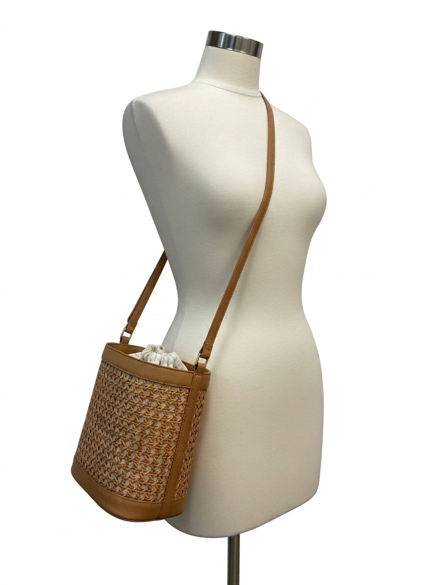 Tommy Bahama · Handbag · Basket · Tan Wicker