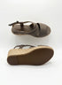 Clarks · Petrina Wedge Sandal · 7 · Stone