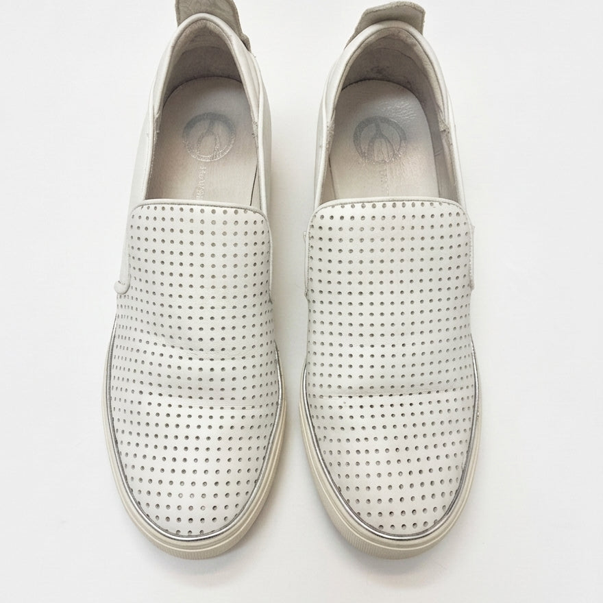 The Wishbone Collection · Emily wedge sneaker · 9.5 · White