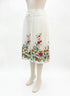 Anthropologie · Blue Tassel · Large · Cream Floral