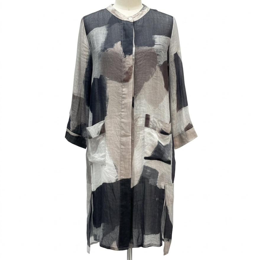 BananaBlue · Dress/Duster · Large · GrayMulti