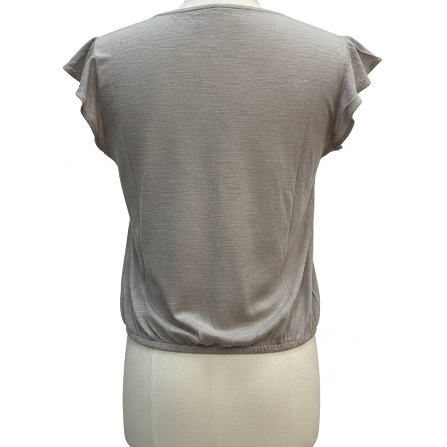 Blue Tassel · Gray Floral Print · Medium