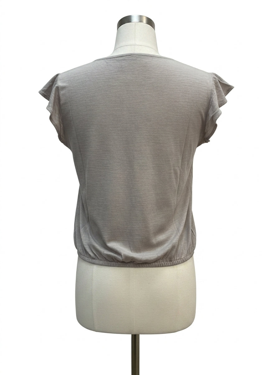 Blue Tassel · Gray Floral Print · Medium