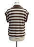 LOFT · Cap Sleeve Top · Small · BrownCream