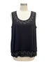 Style&Co · Embellished Sleeveless Top · 1X · Black
