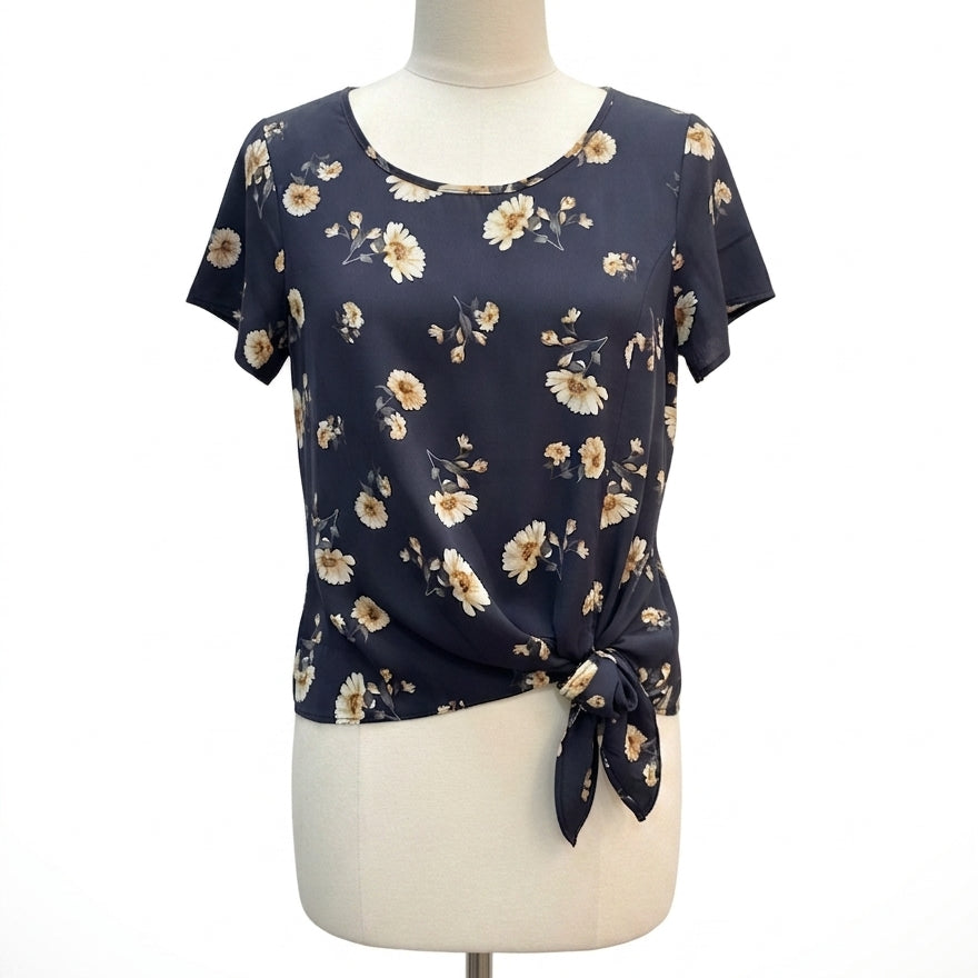 Les Amis · Knot detail · Medium · Black Floral