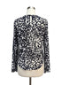 Anthropologie · Blue Tassel Long Sleeve Top · Small · Navy/White