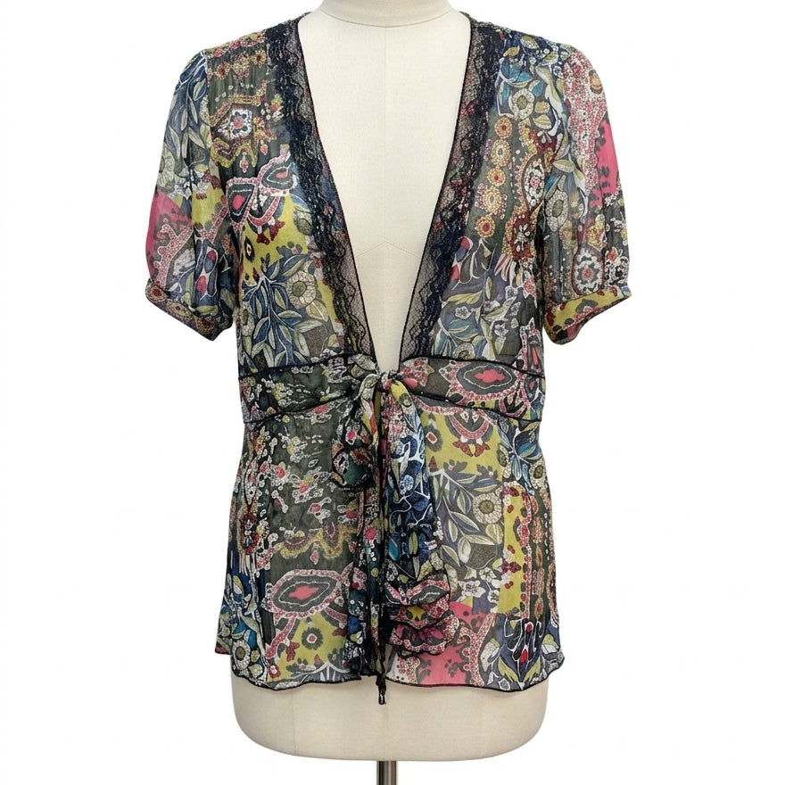 CABi · Beaches of St Tropez BlueMulti Lace Detail · Large · BlueMulti