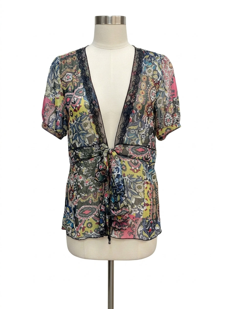 CABi · Beaches of St Tropez BlueMulti Lace Detail · Large · BlueMulti
