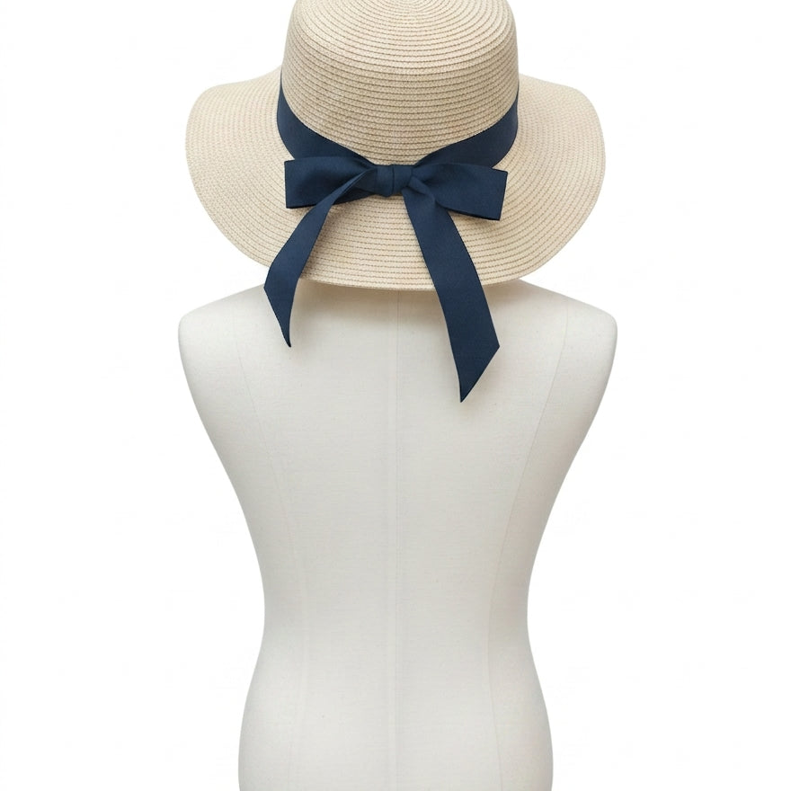 Furtalk · Straw Packable Sun Hat · Adjust · Straw with Blue band