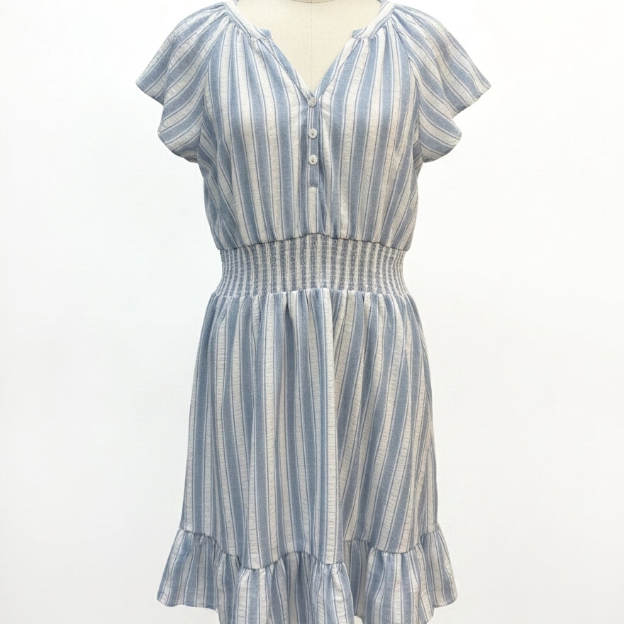 Maurices · Cap Sleeve Dress · XSmall · Blue/White